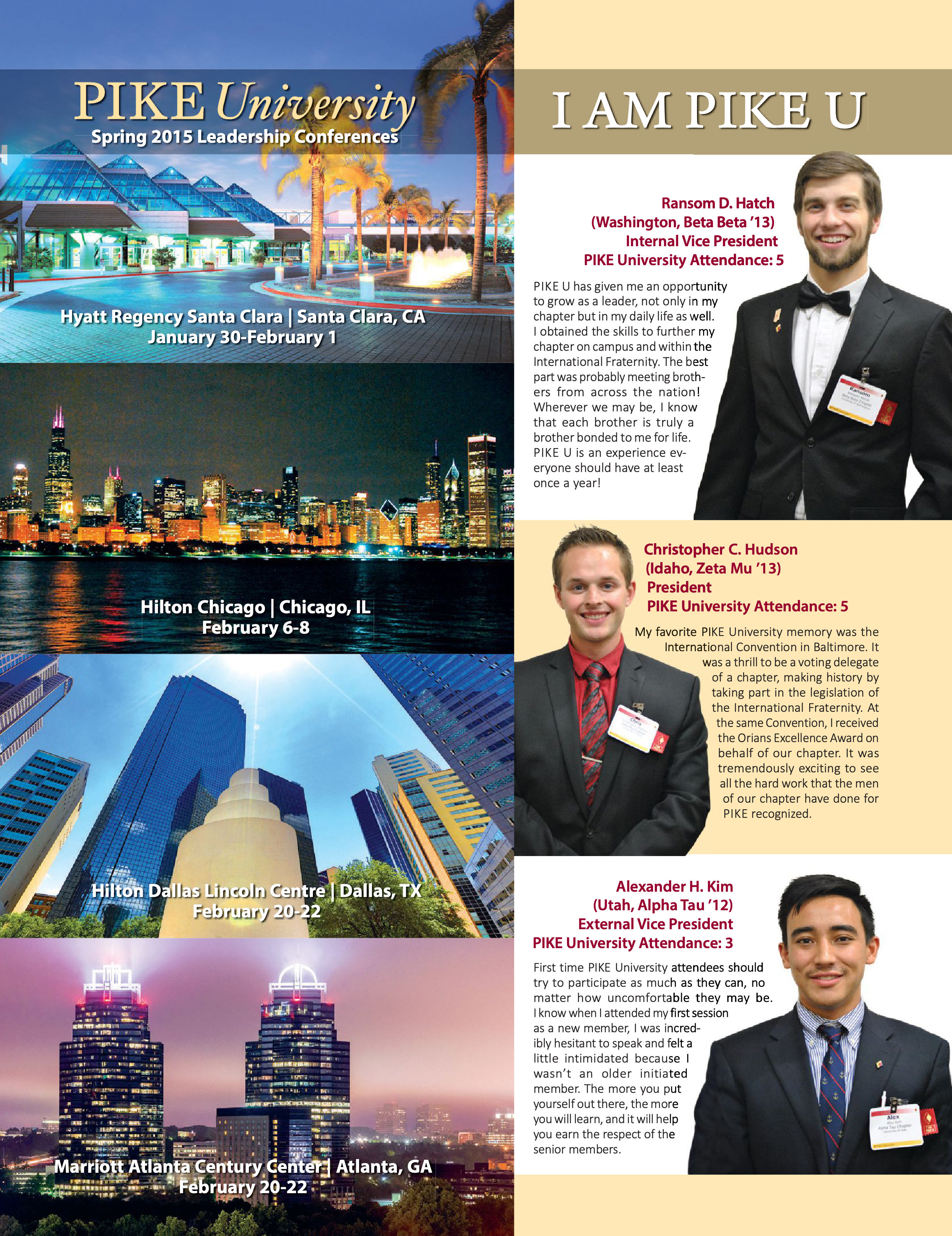 Pike University Spring 2015 Leadership Conferences